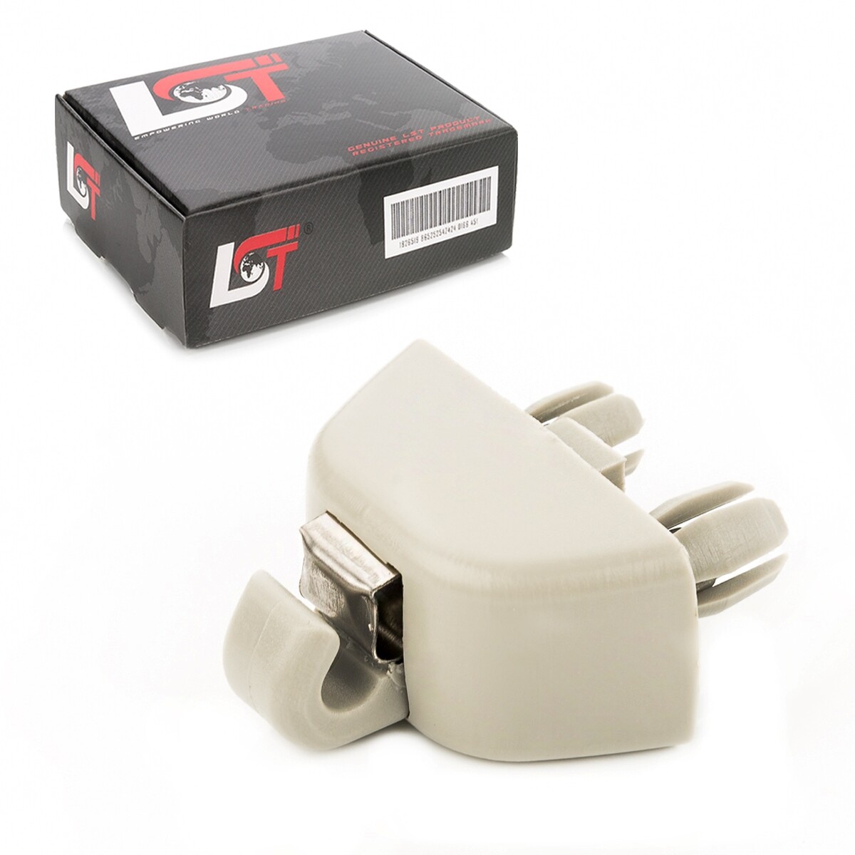 Sun Visor Clip Holder with Cover Perl Gray 6R0-857-561 for VW Passat 3G