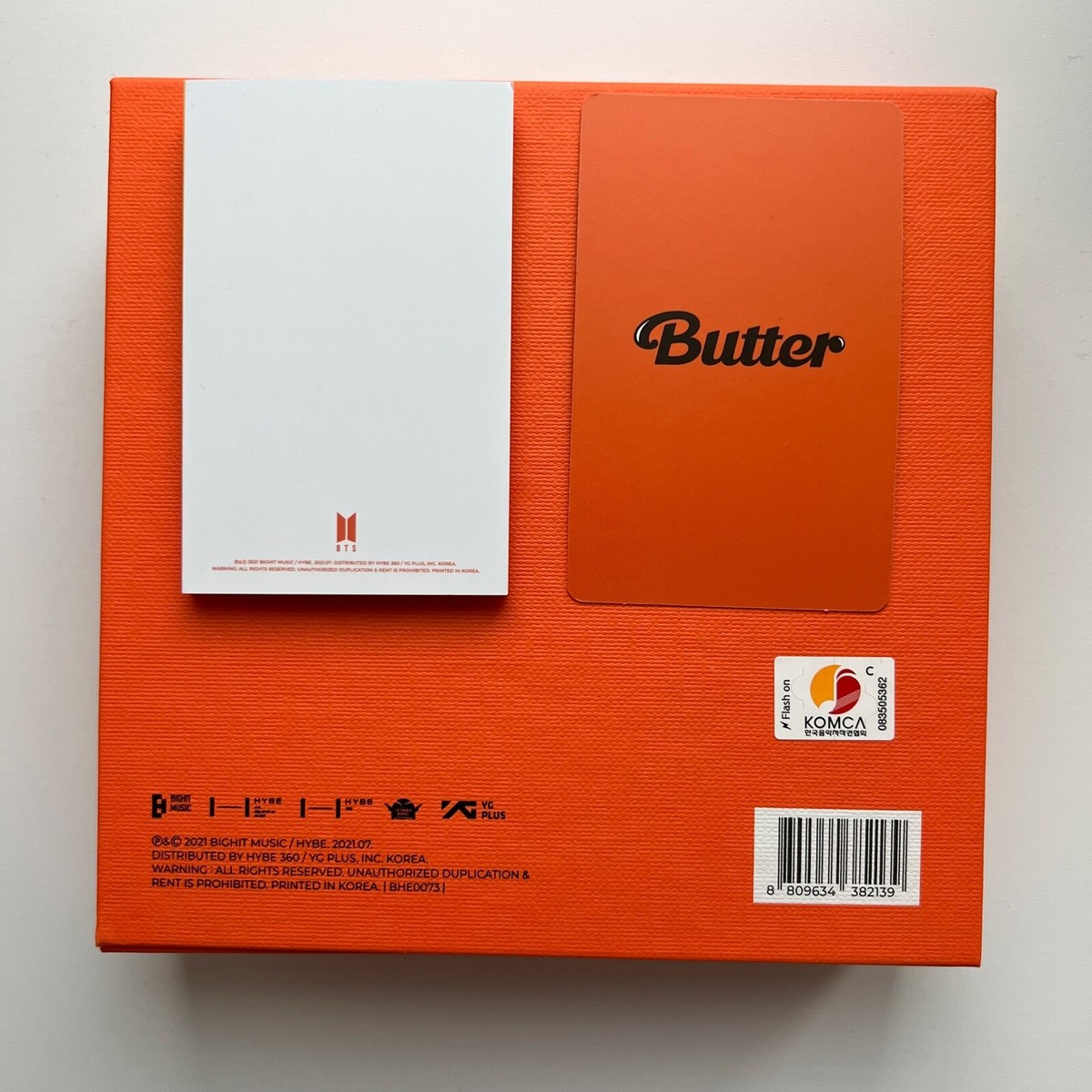 BTS Butter Album Peaches ver. opened, Jin photocard PC & Jimin