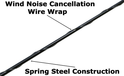 9" Black Spring Stainless AM/FM Antenna Mast Fits: 02-04 Oldsmobile Silhouette - Foto 2 di 11