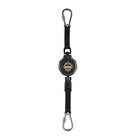 Ergodyne 19300 Squids 3000 Retractable Dual SS Carabiner - 1lb, Black