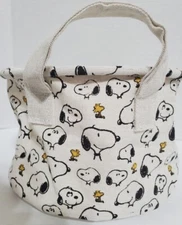 Peanuts Snoopy Collectible Collapsible Box Storage Basket Bin Round New