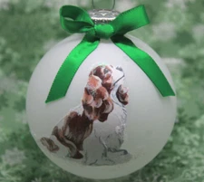 D178 Hand-made Christmas Ornament dog - Cavalier King Charles Spaniel -Blenheim