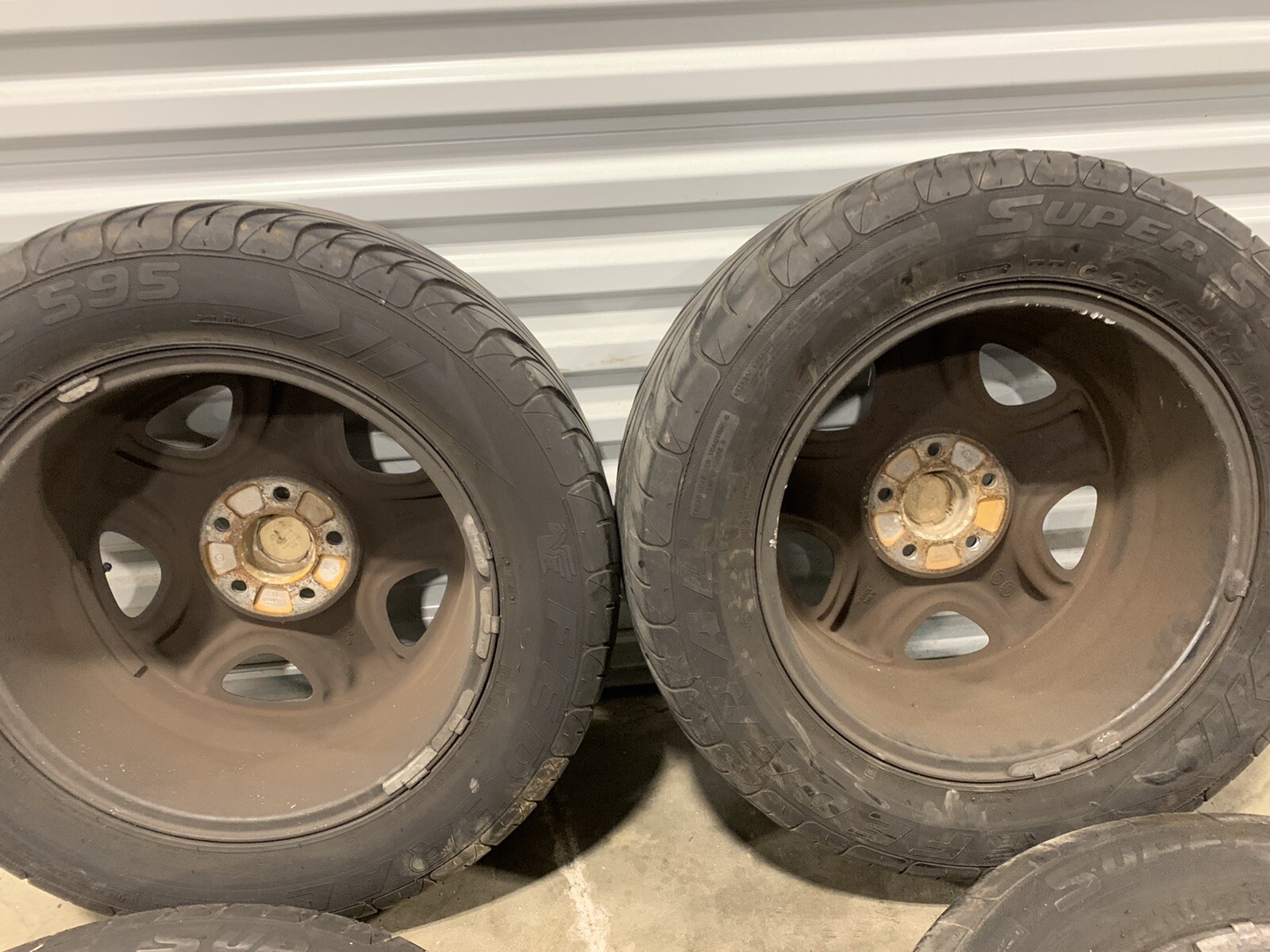 17" Wheels & Tires Set Rims 7.5x17 OEM 99-01 Bentley Arnage Green Label