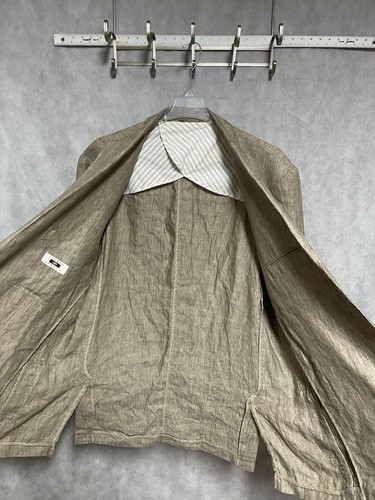 NWT Joseph Abboud Blazer Men 52XL Beige Linen Hybrid Surgeon Cuff Luxury 5XLT - Picture 14 of 14