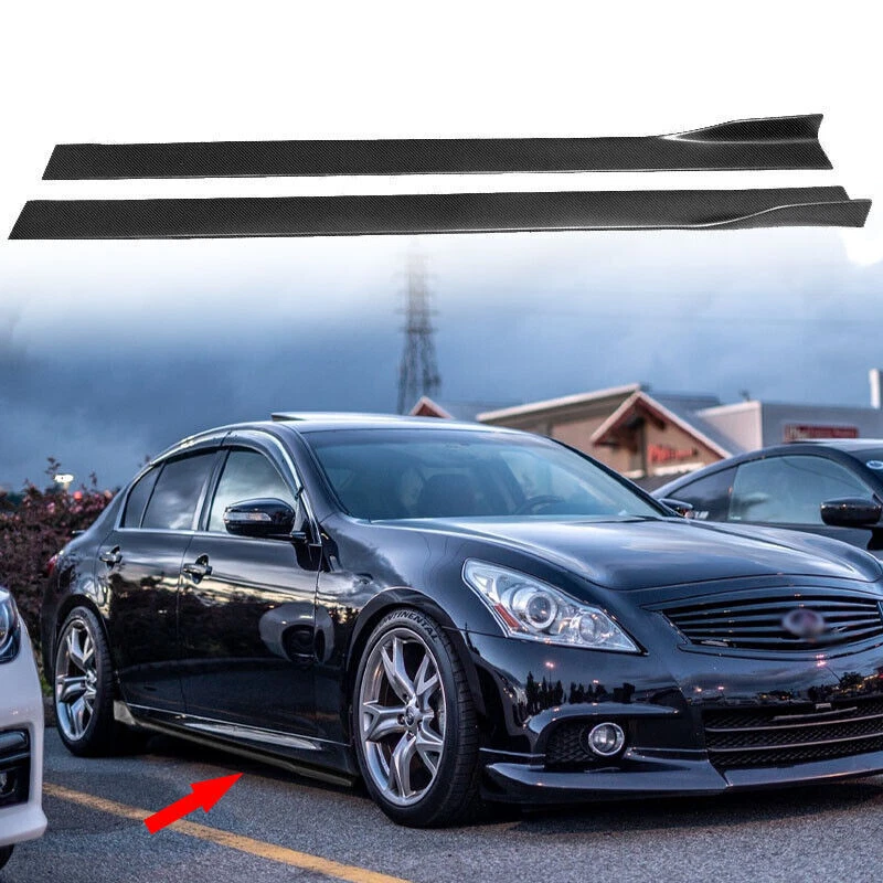 Side Skirt Extension Lip Body Kits Carbon Fiber Painted for Nissan Maxima ST GT Foto 4 de 4