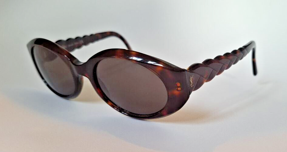 Vintage Yves Saint Laurent YSL 6564 Y644 marrone donna