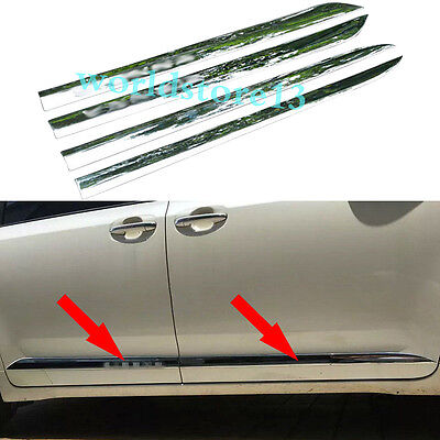 For Toyota SIENNA 2011-2019 ABS outside door body side molding chrome trim 3M