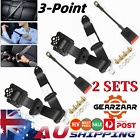 <!--F#f_0-->2 SETS UNIVERSAL SAFETY 3M 3 POINT RETRACTABLE SEAT BELT TRUCK STRAP SEATBELT AU<!--F/-->