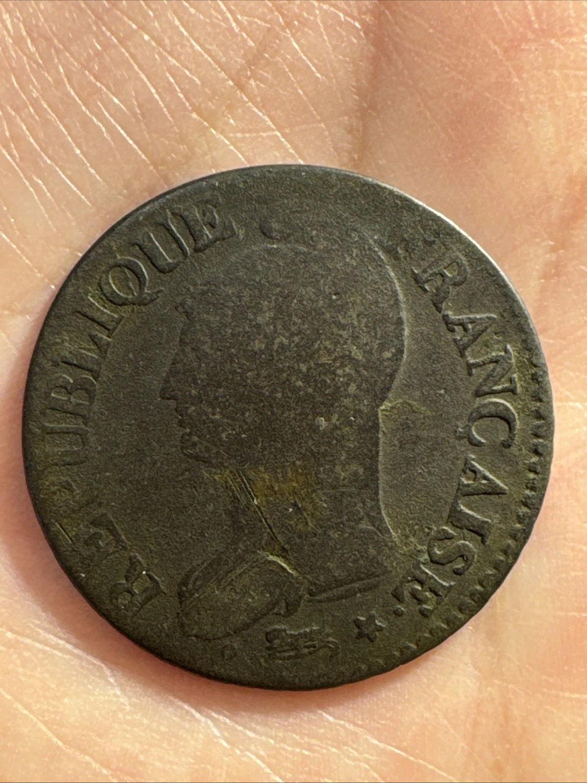 Monnaie cinq centimes Dupré L’an 5