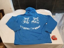 Juice Wrld 999 Blue Hoodie Sweatshirt Featuring Marshmallow Mens Sz 2X Graphic 