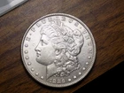 MORGAN SILVER DOLLAR 1886 90% SILVER NICE AU++ FROSTY