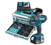 Makita DHP482RFX9 Akku-Schlagbohrschrauber 18V /2X 3,0 Ah Akku + LadegeräT Inkl.