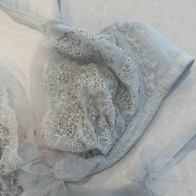 Victoria's Secret Dream Angels Crystal Beaded 36C Bra & L Thong Set
