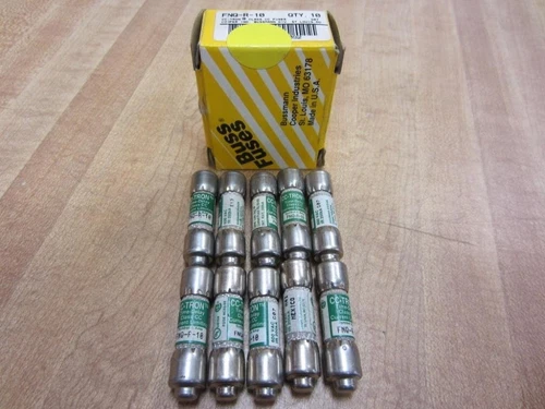 Bussmann FNQ-R-10 CC-Tron Fuse FNQR10 (Pack of 10)