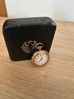 Union Horlogere 585 Gold Damentaschenuhr  18g, voll funktionsfähig