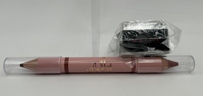 Mally Beauty Perfect Prep Lip Sculpting Pencil Duo Dual Ended Tan w/Sharpener
