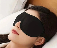 3D Sleep Eye Mask Soft Padded Blackout Blindfold Travel Sleeping Shade UK