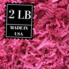 Crinkle Cut Paper Shred Filler for Packing and Filling Gift Baskets 2 LB Ho...