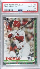 2019 Topps Holiday WalMart Mega Box Lane Thomas #HW108 PSA 10 GEM MT 1c7
