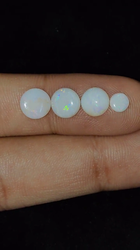 3 Carat Of Natural White Australian Opal, Small Size, Handmade Gemstone. - Video 1 of 1