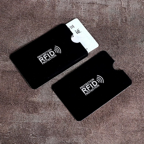 4 Custodie Protettive RFID NFC Carte Credito Bancomat Antifrode Sicurezza - Foto 2 di 9