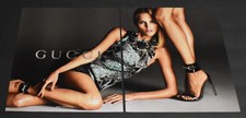 2013 Print Ad Sexy Fashion Long Legs Lady Heels Blonde Gucci Dress Smooth Art TP