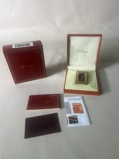 S.T.DUPONT Gas lighter black gold ,with box.4FKI2J8. Made In France
