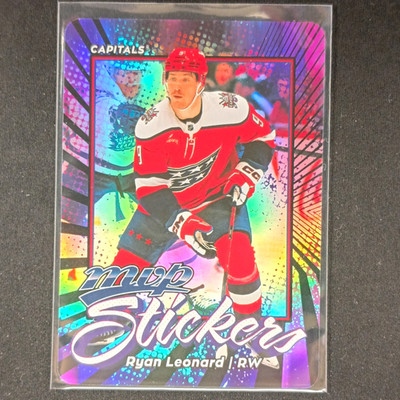 Upper Deck 2026-27 MVP Ryan Leonard MVP-19 Stickers Washington Capitals