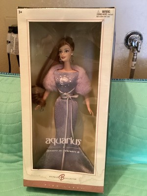 2004 Barbie Zodiac Collection Aquarius Pink Label