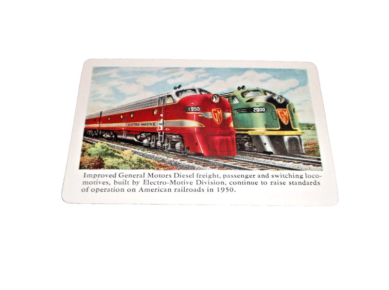 1950 GENERAL MOTORS EMD DEMONSTRATOR LOCOMOTIVES POCKET CALENDAR