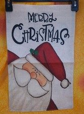 New Merry Christmas Santa Poppin In Holiday Double Sided Garden Flag 12" x 18"