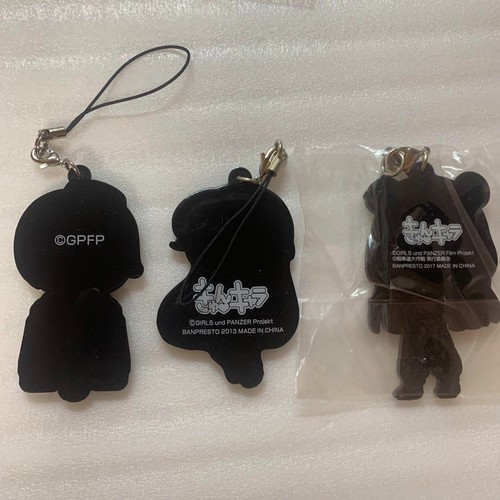 Girls und Panzer figure rubber strap key chain Lot 3 set mascot anime Japan m642 - Picture 10 of 10