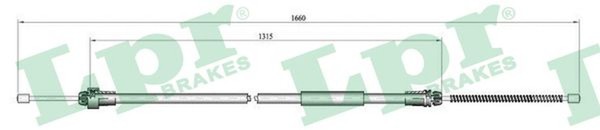 Bremsseil Seilzug Feststellbremse LPR C0611B FüR 206 Peugeot 2A SW 2E Van 16V-image