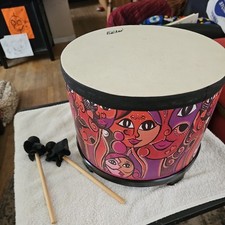 Eastar Floor Tom Drum for Kids 10" Wood Percussion Instruments w/ 2 Drum Sticks