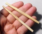 Genuine Large Bone Hairpipe Trade Beads Lot of 2 A-10 — photo 3