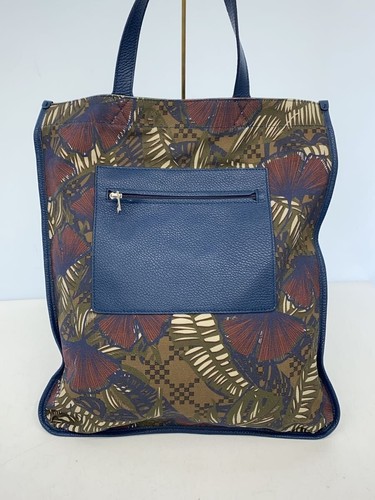 FURLA Tote Bag Canvas NVY All-Over Print - Picture 3 of 7