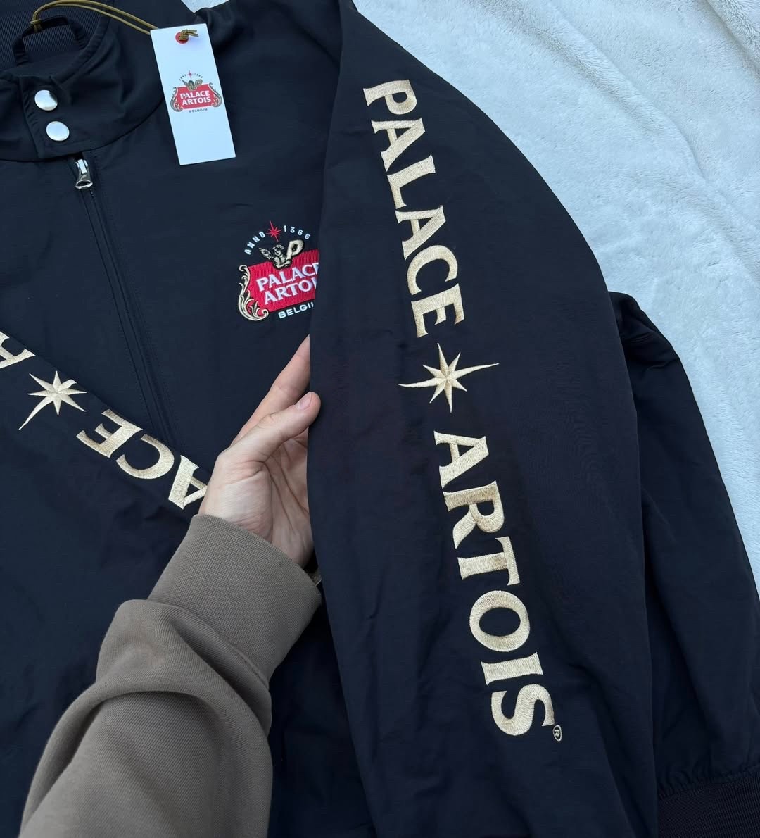 RARE - Palace x Stella Artois Black Match Jacket- XL - Brand New