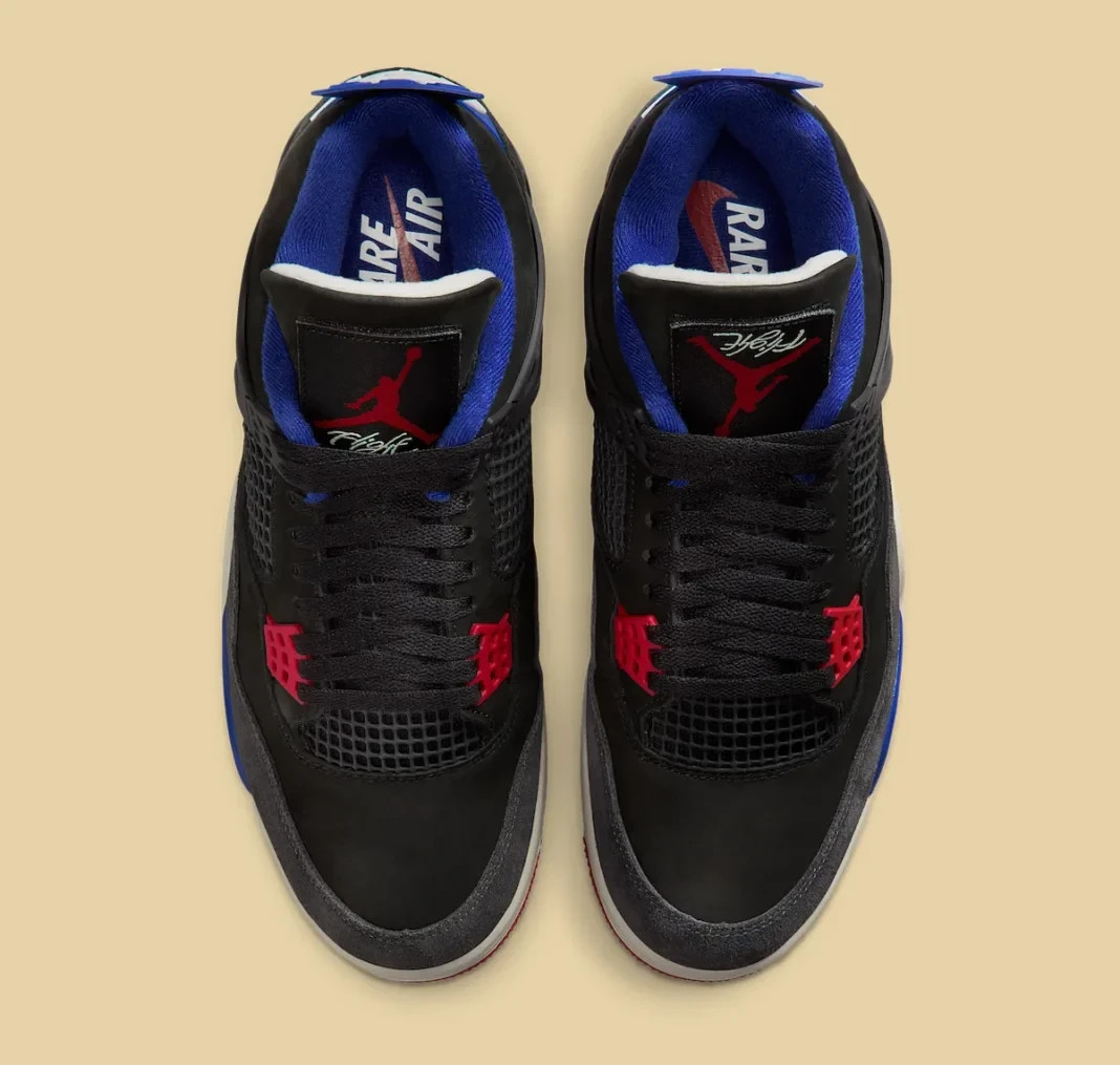 Nike Jordan 4 Retro Rare Air Black Red Blue Men & GS Size