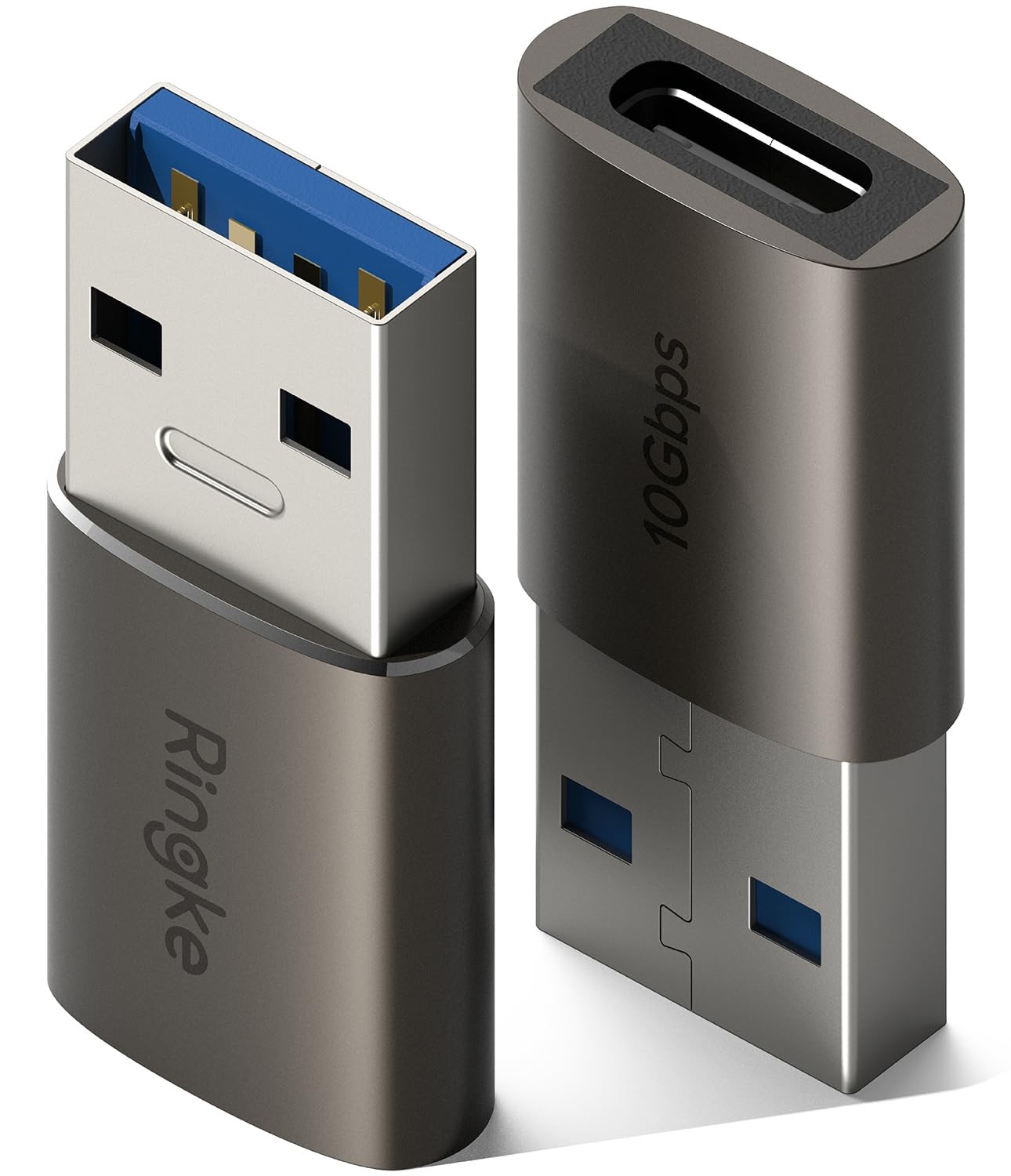 USB 3 C Female to A Male Adapter 2 Pack for High-Speed Data Transfer