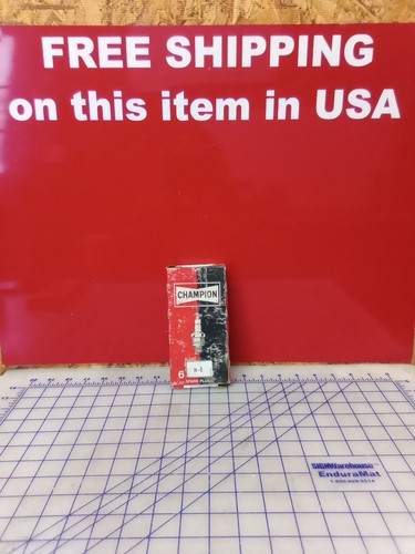 Champion Spark Plugs N-8, Set Of 6, New Old Stock, Free Shipping