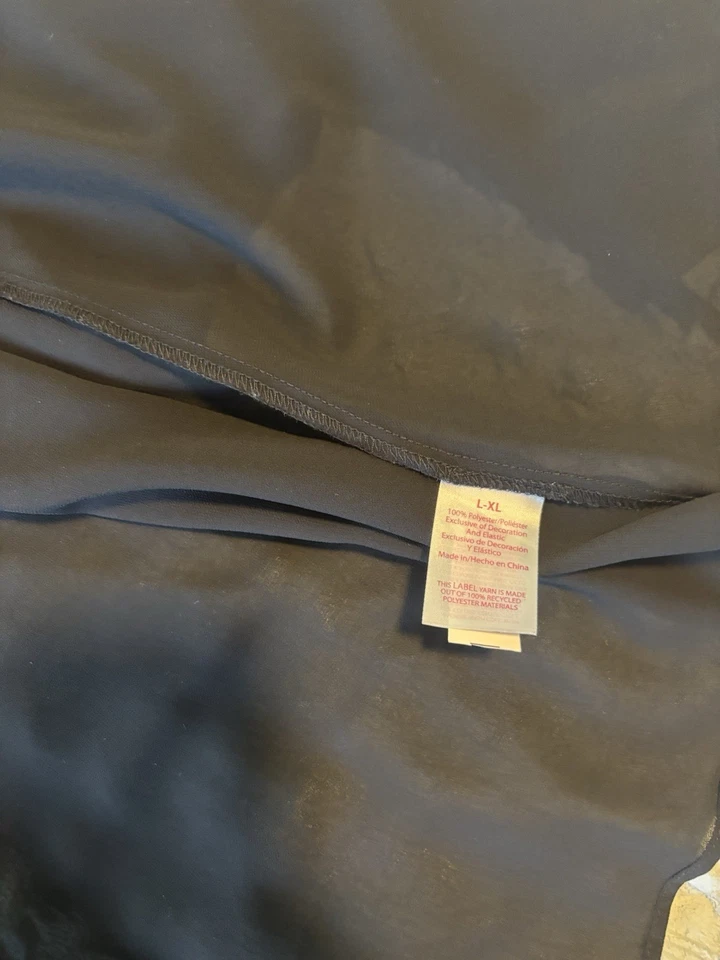 No Boundaries women’s long blouse,Dress, Bikini Size L/Xl , Black - Image 3 of 4