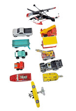 Restposten mehrere Druckguss Fahrzeuge Flugzeuge, Boote und andere gemischte Transporte.