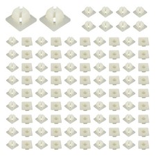 Yourkar 100 PCS License Plate Screw Inserts, Nylon 0.42 in x 0.4 in, 100