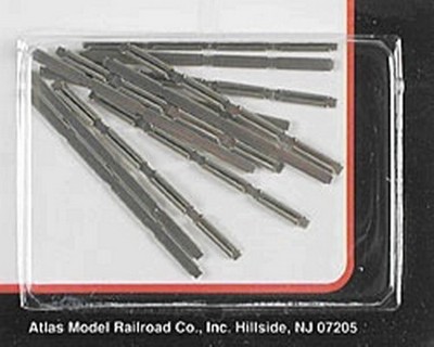 Atlas 2535 N Scale Code 80 SnapTrack Nickel Silver Rail Track Joiner(Pack of 48)