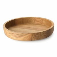 Continenta Schale Servierschale SchüSsel Brotschale Obstschale Eiche Ø 25X4.8 Cm