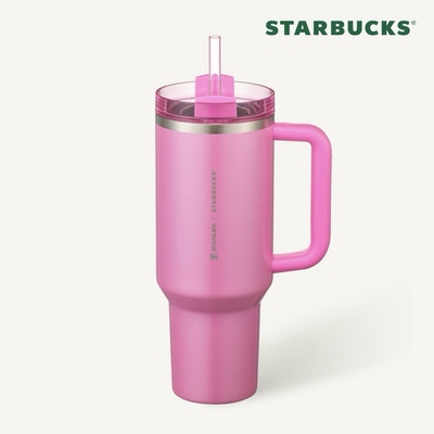 Starbucks Korea 2025 SS Stanley Love Quencher Tumbler 1183ml Pink