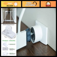 4" Baby Gate Wall Extender - Pressure Mounted Guard, Protects Walls, Stabilizes