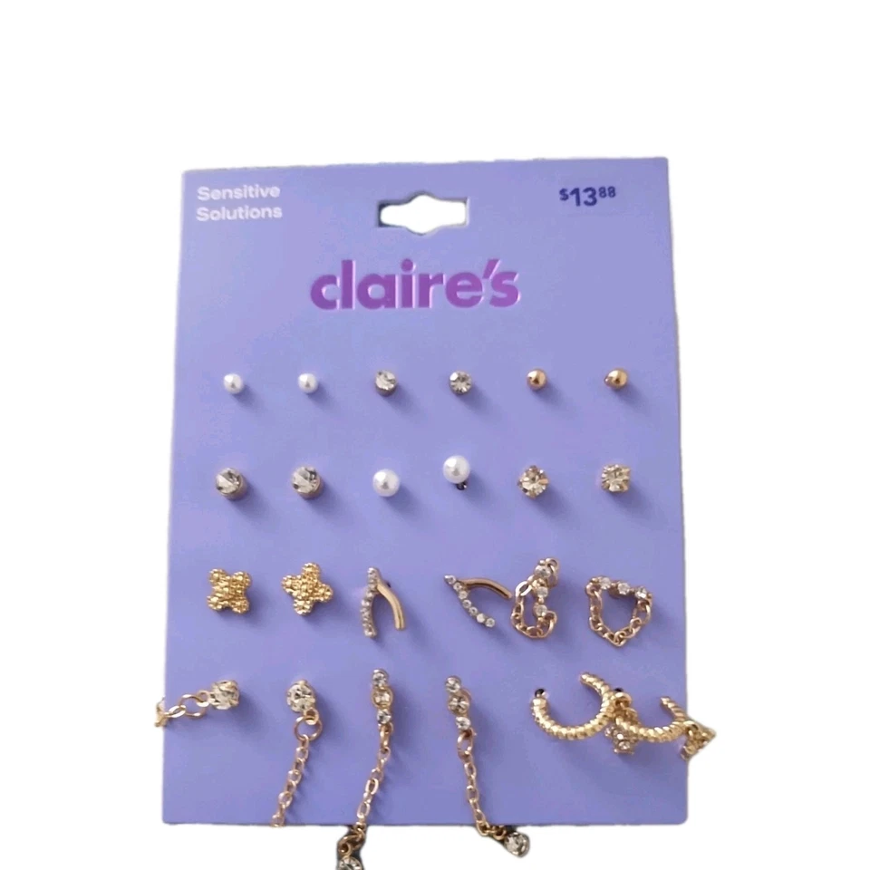 Lot (36 pairs) NEW Claire's Pierced Earrings (D) sensitive solutions - Image 3 of 4