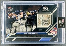 🔥 2024 Topps Now NY Yankees ALCS Game Used Base Relic Black 66/99 856B 🔥