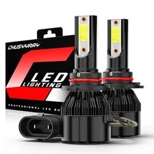 9006 LED Headlight Bulb Conversion Kit Low Beam White Super Bright 6500K